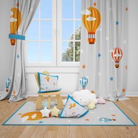 Luftballon Baby Zimmer Vorhänge Kinder Vorhang Kinderzimmer Fenster Kissenbezug Geschenk von RugExclusive