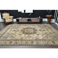 300x400 cm, Dekor Luxury Orange, Verblasster Luxus-Dekor, Luxus Teppich, Oushak Vintage Bunter Teppich 300x400 cm, Dekor Luxury Orange, Verblasster Luxus-Dekor, Luxus Teppich, Oushak Vintage Bunter Teppich von RugNature