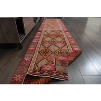 70x300cm, Orange Runder Teppich, Küchenläufer, Teppichläufer, Waschbar, Bunter Seltenes Design von RugNature