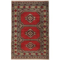 Roter Teppich, 3X2 Fußmatten-Teppich, Willkommensteppich, Kleiner Boho-Teppich Für Zimmer, Vintage-Afghanen-Teppich. Größe 119 cm X 75 = 3, 9'' von RugPlanetCo