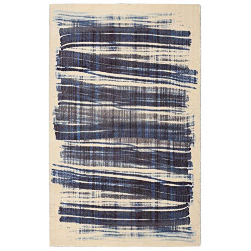 RugSmith 12341024 Scratch Moderner Teppich, Nylon, Navy, 213.36 x 152.4 x 85 cm von Rugsmith