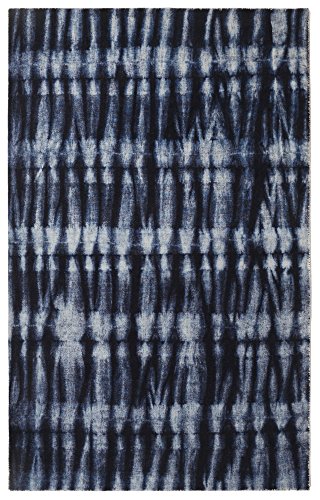 RugSmith Resist Moderne Bereich Teppich, Nylon, Marineblau, 259.08 X Maße X 85 cm von Rugsmith
