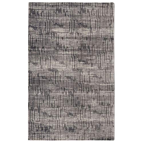 RugSmith 12341021 Moderner Teppich Traffic, Nylon, grau, 5' x 7' von Rugsmith