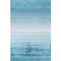Blauer Gabbeh Teppich 5x8, Handgemachter Wollteppich von RugSourceOutlet