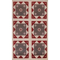 Gabbeh Teppich 6x9, Pflanzenfarbe Handgemachter Wollteppich von RugSourceOutlet