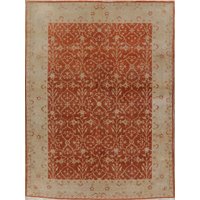 Gemüsefarbstoff Rust Oushak Oriental Area Teppich 8 X 10 von RugSourceOutlet