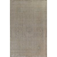 Handgemachter Vintage Gedeckter Distressed Teppich 8x11, Wollteppich von RugSourceOutlet