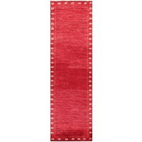 Roter Gabbeh Läufer Teppich 3x11, Handgemachter Wollteppich von RugSourceOutlet