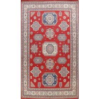 Roter Super Kazak Teppich 10x14, Großer Wollteppich, Handgemachter Wollteppich von RugSourceOutlet