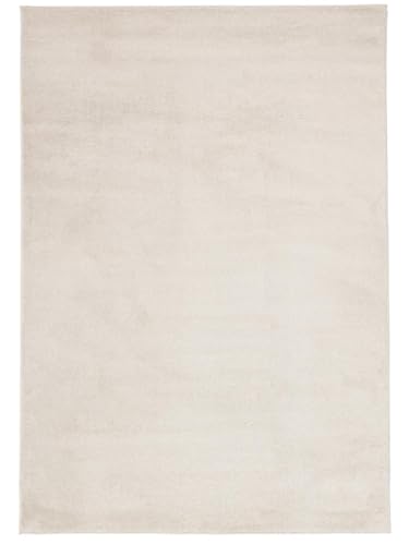 RugVista, Memphis, Teppich, 100 x 160 cm, Rechteck, Kurzflor, Modern, Oeko-TEX Standard 100, Wohnzimmer, Schlafzimmer, Esszimmer/Küche, Flur, Büro, Maschinenwaschbar bis 30 Grad, Cremeweiß RugVista, Memphis, Teppich, 100 x 160 cm, Rechteck, Kurzflor, Modern, Oeko-TEX Standard 100, Wohnzimmer, Schlafzimmer, Esszimmer/Küche, Flur, Büro, Maschinenwaschbar bis 30 Grad, Cremeweiß von RugVista