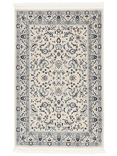 RugVista, Nain Florentine, Teppich, Mittelflor, 160 x 230 cm, Rechteckiger, Oeko-Tex Standard 100, Polyester, Flur, Schlafzimmer, Küche, Wohnzimmer, Cream, Mehrfarbig von RugVista