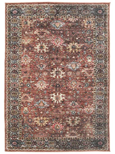 RugVista, Shabibi Oriental, Teppich, 200 x 300 cm, Rectangle, Kurzflor, Modern, Oeko-TEX Standard 100, Wohnzimmer, Schlafzimmer, Esszimmer/Küche, Flur, Büro, Nur chemisch reinigen, Rost von RugVista