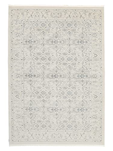 RugVista, Ziegler Greenville, Teppich, Hochflor, 160 x 230 cm, Rechteckiger, Orientalischer Teppich, Oeko-Tex Standard 100, Polypropylene, Flur, Schlafzimmer, Küche, Wohnzimmer, Schwarz / Grau, Grau von RugVista