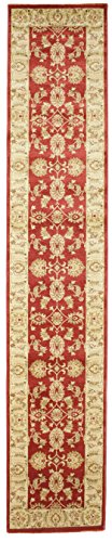 RugVista, Ziegler Kaspin, Teppich, Hochflor Teppich, 80 x 400 cm, Laufer, Orientalischer Ziegler Teppich, Oeko-Tex Standard 100, Polypropylene, Flur, Schlafzimmer, Küche, Wohnzimmer, Rot, Mehrfarbig von RugVista