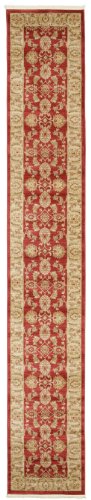 RugVista, Ziegler Kaspin, Teppich, Mittelflor Teppich, 80 x 500 cm, Laufer, Orientalischer Ziegler Teppich, Oeko-Tex Standard 100, Polypropylene, Flur, Schlafzimmer, Küche, Wohnzimmer, Rot, Dunkelrot von RugVista