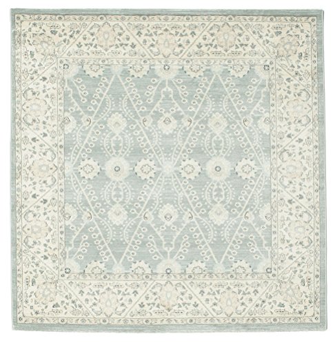 RugVista, Ziegler Madison, Teppich, Hochflor, 200 x 200 cm, Quadratisch, Orientalischer Teppich, Oeko-Tex Standard 100, Polypropylene, Flur, Schlafzimmer, Küche, Wohnzimmer, Weiss / Beige, Mehrfarbig von RugVista