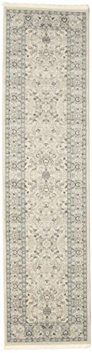 RugVista, Ziegler Michigan, Mittelflor Teppich, 80 x 300 cm, Läufer, Orientalischer Teppich, Oeko-Tex Standard 100, Polypropylene, Flur, Schlafzimmer, Küche, Wohnzimmer, Grün/Beige von RugVista