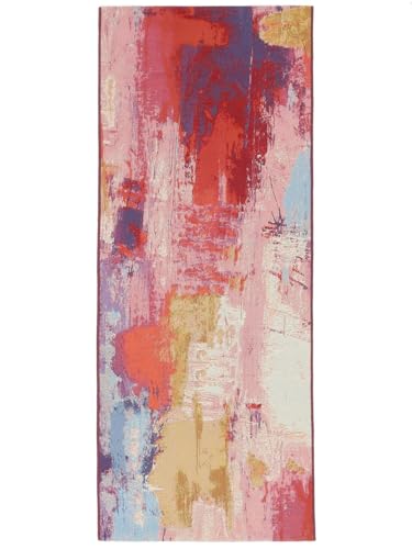 RugVista Anya, In & Outdoor Teppich, Rechteckig, 80 x 200 cm, Außenteppich, UV-beständig, Wasserabweisend, Allergikerfreundlich, Balkon, Innenhof, Garten und Terrasse, Multi von RugVista