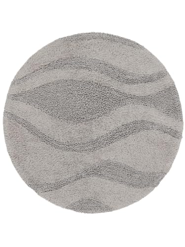 RugVista Breeze Teppich - Grau Teppich Ø 120 Moderner, Rund Teppich RugVista Breeze Teppich - Grau Teppich Ø 120 Moderner, Rund Teppich von RugVista
