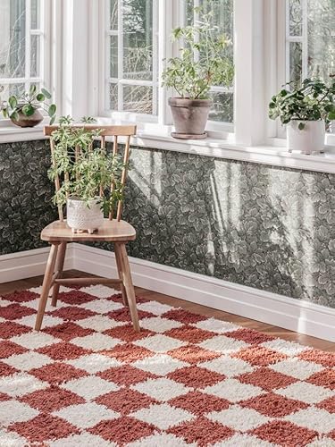 RugVista Chessie Teppich - Rost/Naturweiß Teppich 100x160 Moderner Teppich von RugVista