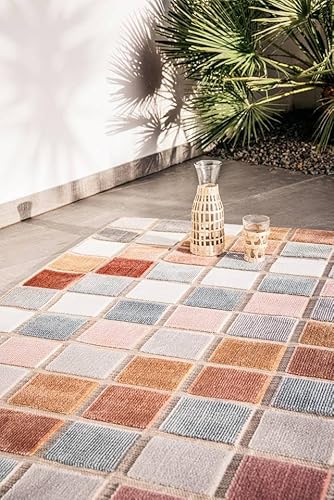 RugVista Kumba Teppich - Moderner Karierter Teppich 100x160, Multi RugVista Kumba Teppich - Moderner Karierter Teppich 100x160, Multi von RugVista