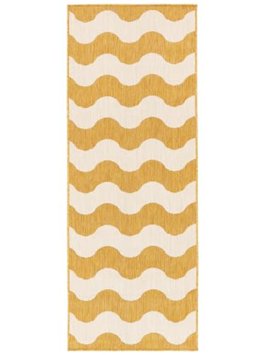 RugVista Mare Teppich - Gelb Teppich 80x200 Moderner, Läufer Teppich von RugVista