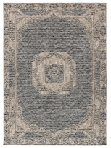 RugVista Safi, In & Outdoor-Teppich, 400 x 300 cm, Rechteckig, Mittlerer Stapel, Patio, Nur Handwäsche, UV-beständig, Dunkel Grau/Beige RugVista Safi, In & Outdoor-Teppich, 400 x 300 cm, Rechteckig, Mittlerer Stapel, Patio, Nur Handwäsche, UV-beständig, Dunkel Grau/Beige von RugVista