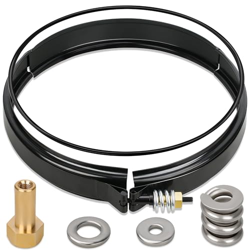 190003 Spannkontrollklemmen-Set Ersatzteile für Pentair FNS Plus/Quad DE/Clean & Clear Plus Pool & Spa Filter - Inklusive 39010200 Tankklemme O-Ring & 53108900 Federfassmutter (Schwarz) von Rugam