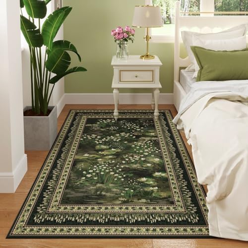 Rugcomf Waschbarer Teppich, Impressionisten-Stil, Vintage, rutschfest, niedriger Flor, kleiner Teppich für Schlafzimmer, Nachttisch, Küche, Eingangsbereich, Kinderzimmer, Büro, Studentenwohnheim Rugcomf Waschbarer Teppich, Impressionisten-Stil, Vintage, rutschfest, niedriger Flor, kleiner Teppich für Schlafzimmer, Nachttisch, Küche, Eingangsbereich, Kinderzimmer, Büro, Studentenwohnheim von Rugcomf