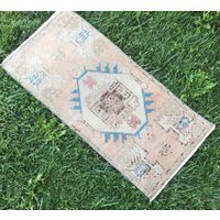 Kleiner Teppich, Oushak Badematte, Schmaler Kleiner Matte 100 X Fuß von RuginRugs