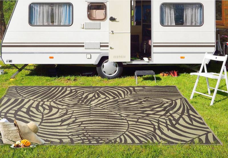 Rugium Outdoorteppich Outdoor-Teppich, wendbar, wetterfest, Garten, Terrasse, Strand 240x330 von Rugium