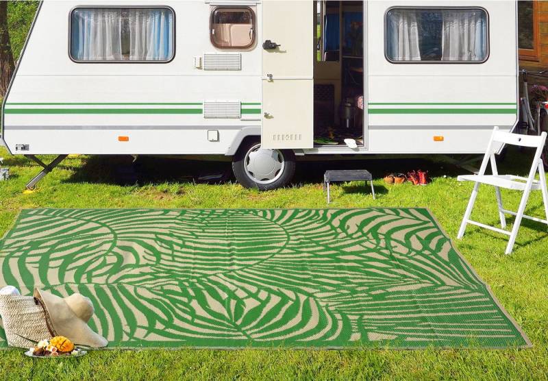 Rugium Outdoorteppich Outdoor-Teppich, wendbar, wetterfest, Garten, Terrasse, Strand 240x330 von Rugium