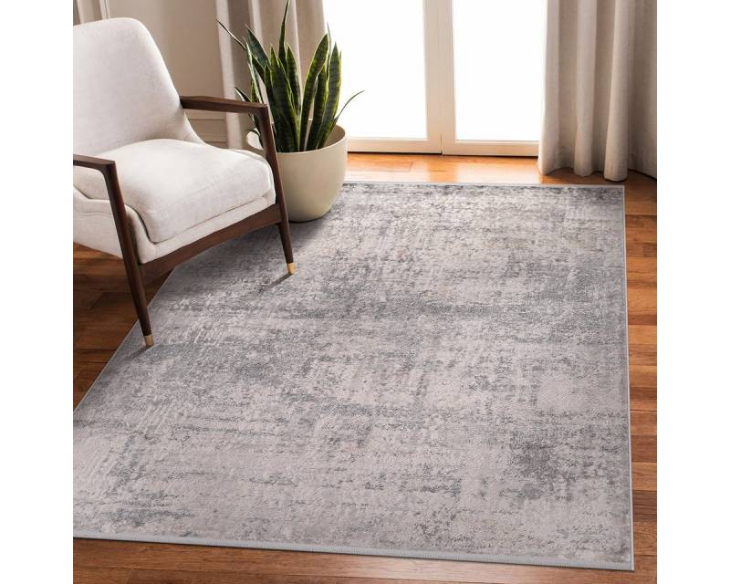 Rugium Teppich Notta 1121 Hohe und niedrige Effekte im Vintage Look, Höhe: 10 mm, rechteckig, weicher Kurzflor, geeignet für Staubsaugerroboter von Rugium