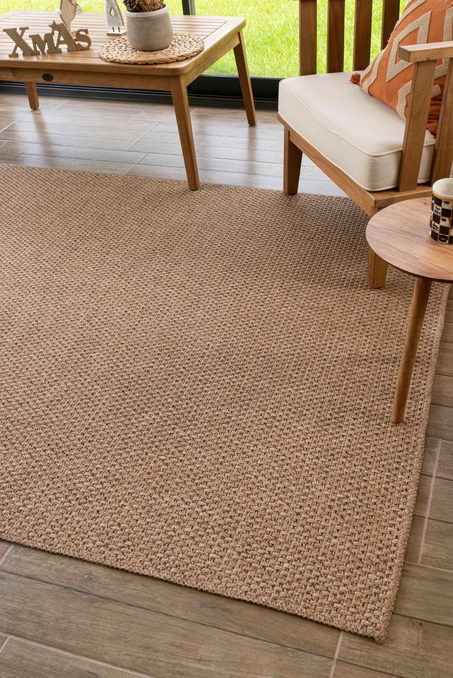 Rugium Teppich Teppich für draußen und drinnen, Sisal-Jute-Optik, rechteckig Höhe 1mm von Rugium