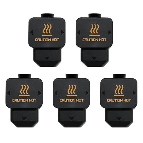 RugooSpink 5PCS Silikon Abdeckung für H2D Combo Hotend Extruder Hot End Silikon Abdeckung Silikon Hülse Silikon Socken Heizung Block Abdeckung für Bambu Lab H2D/H2D Combo/H2D Laser Zubehör von RugooSpink