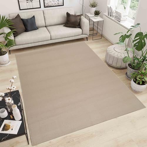 Rugs by Desire Simple Niederflor Teppiche Wohnzimmer - Moderne Getuftete Teppiche für Wohnzimmer mit Filzrückseite, Hellbeige, 57 x 110 cm Rugs by Desire Simple Niederflor Teppiche Wohnzimmer - Moderne Getuftete Teppiche für Wohnzimmer mit Filzrückseite, Hellbeige, 57 x 110 cm von Rugs by Desire
