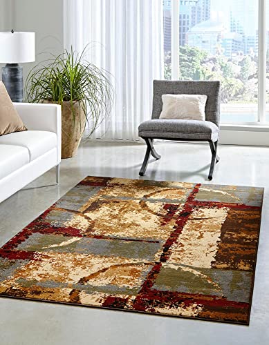 Rugs.com Cafe Collection Teppich, 1,2 x 1,8 m, mittelgroß, perfekt für Eingänge, Küchen, Frühstücksecken, Akzentstücke von Rugs.com