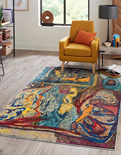 Rugs.com Haerfest Collection Teppich, 60 x 90 cm, niedriger Teppich, perfekt für Eingänge, Küchen, Frühstücksecken, Akzentstücke von Rugs.com