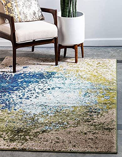 Rugs.com Hyacinth Collection Teppich, 60 x 90 cm, Blau, mittelgroß, perfekt für Eingänge, Küchen, Frühstücksecken, Akzentstücke von Rugs.com
