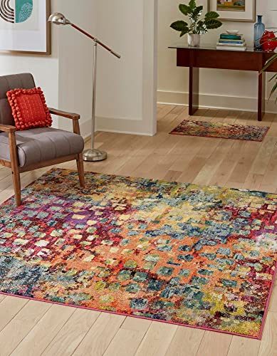 Rugs.com Sevilla Collection Teppich, 2,4 m, quadratisch, mittelgroß, perfekt für Wohnzimmer, Küche, Eingangsbereich von Rugs.com