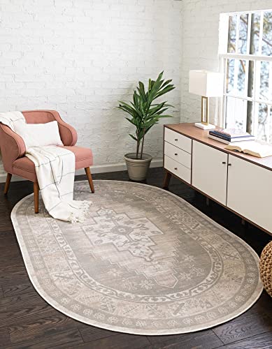 Rugs.com Whitney Collection Teppich, ovaler Nerzteppich, 2,4 x 3,4 m, perfekt für Wohnzimmer, große Esszimmer, offene Grundrisse von Rugs.com