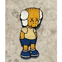 Gelber Simson Rug, Animation Cartoon Teppich, Vatertagsgeschenk, Teppiche Für Kinder, Hypebeast 36 Zoll von Rugs4u