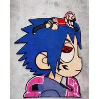 Sasuke Cartoon Rug, Animation Cartoon Teppich, Vatertagsgeschenk, Teppiche Für Kinder, Hypebeast 48 Zoll von Rugs4u