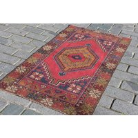 Handgeknüpfter Teppich, Boho Teppich, 37 X 67 Zoll, 94 170 cm, Boho Teppich Handgeknüpfter Teppich, Boho Teppich, 37 X 67 Zoll, 94 170 cm, Boho Teppich von RugsDesign