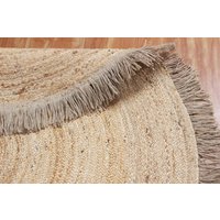 Handgeflochtene Jute-Teppiche, Beige, Runde Teppiche, Moderne Bodenteppiche, Outdoor-Meditations - Und Yogamatten, 3 X 3, 6 6, 8 Fuß von RugsForeverCo