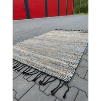 Hand Woven Jute Cotton Rag Rug Boho Rugs Eco Friendly von RugsPavilion