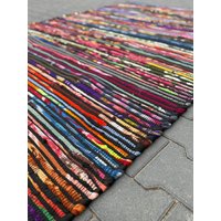 Handgewebter Baumwolle Teppich Für Wohnzimmer Kinderzimmer von RugsPavilion