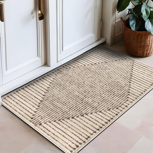 Rugshop Geometrischer Teppich in Beige und Braun, weiches abstraktes Linienmuster, Teppich für Wohnzimmer, Schlafzimmer oder Büro, zeitgenössisch, neutraler Dekorakzent, 7,6 x 1,2 m, Beige Rugshop Geometrischer Teppich in Beige und Braun, weiches abstraktes Linienmuster, Teppich für Wohnzimmer, Schlafzimmer oder Büro, zeitgenössisch, neutraler Dekorakzent, 7,6 x 1,2 m, Beige von Rugshop