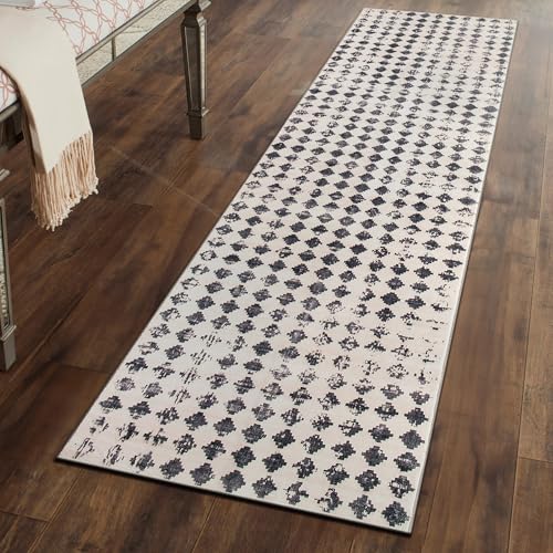 Rugshop Teppich, geometrisch, abgenutzt, abstrakt, waschbar, rutschfest, 60 x 3 m, Elfenbeinfarben Rugshop Teppich, geometrisch, abgenutzt, abstrakt, waschbar, rutschfest, 60 x 3 m, Elfenbeinfarben von Rugshop
