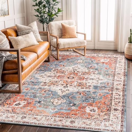 Rugshop Traditioneller Teppich, waschbar, rutschfest, 1,8 x 2,9 m, mehrfarbig von Rugshop